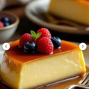 Flan de Fresa