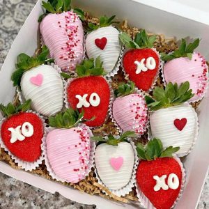 Estilo fresas de chocolate xoxo